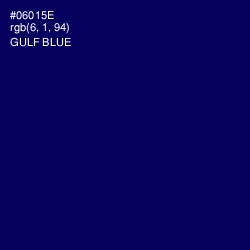 #06015E - Gulf Blue Color Image